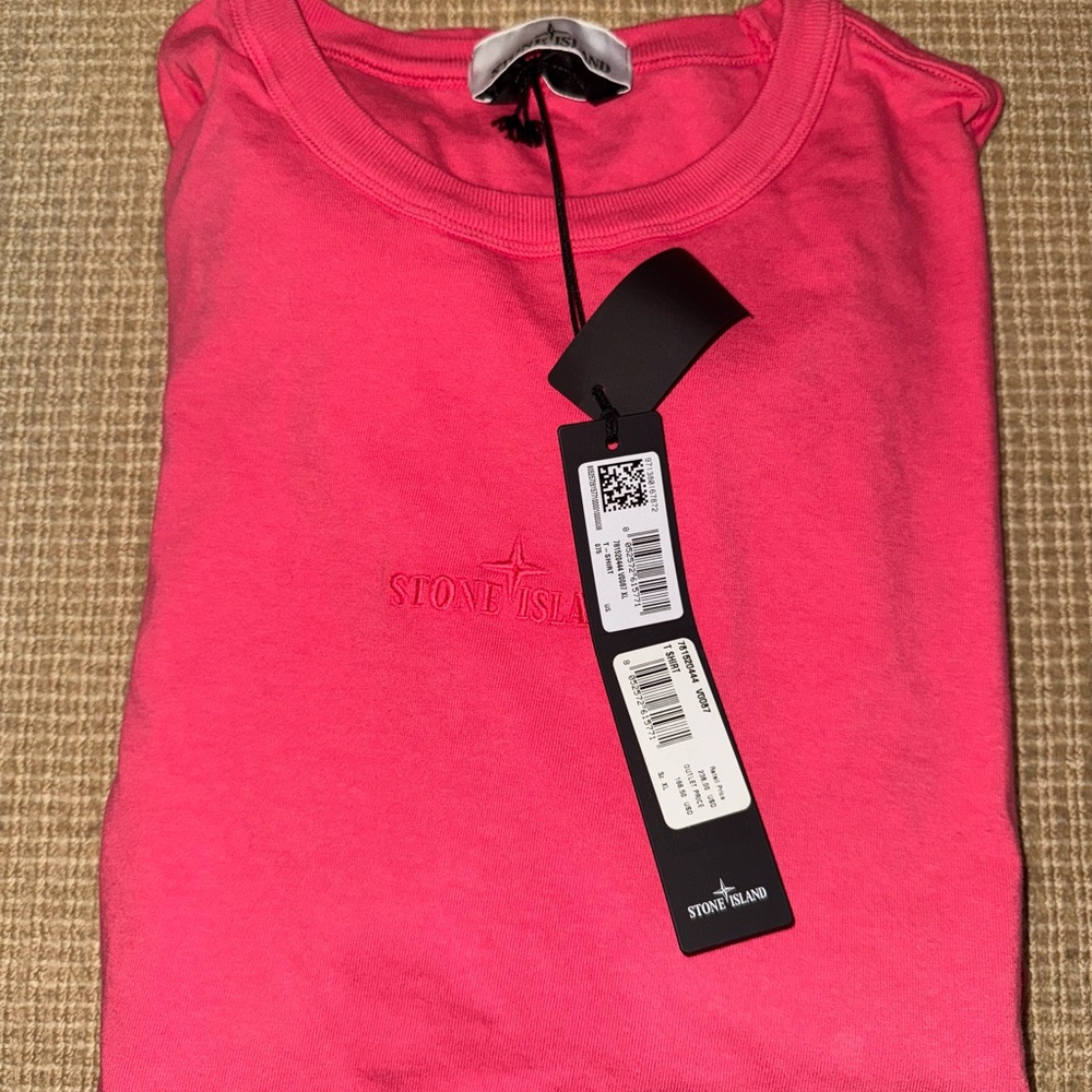 Stone Island Vibrant Pink Tee